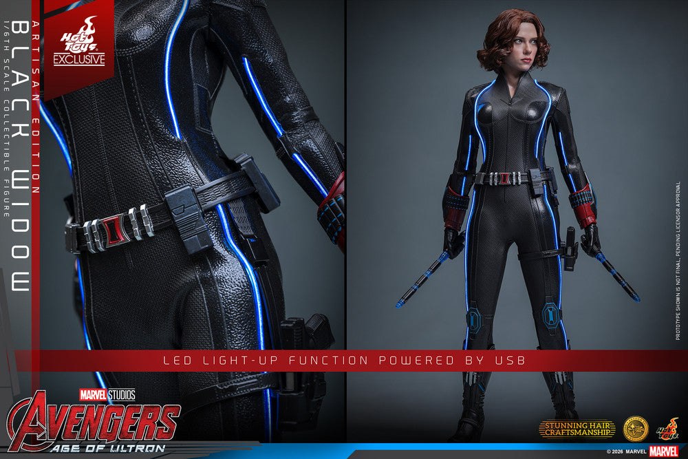 Preventa Figura Black Widow (Artisan Edition) - Avengers: Age of Ultron - EXCLUSIVA marca Hot Toys MMS925AE escala 1/6