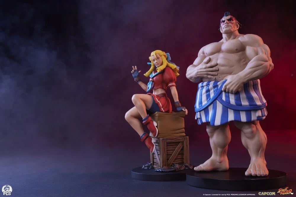 Preventa Set Estatuas Karin y E. Honda - Street Jam - Street Fighter marca PCS Collectibles escala 1/10