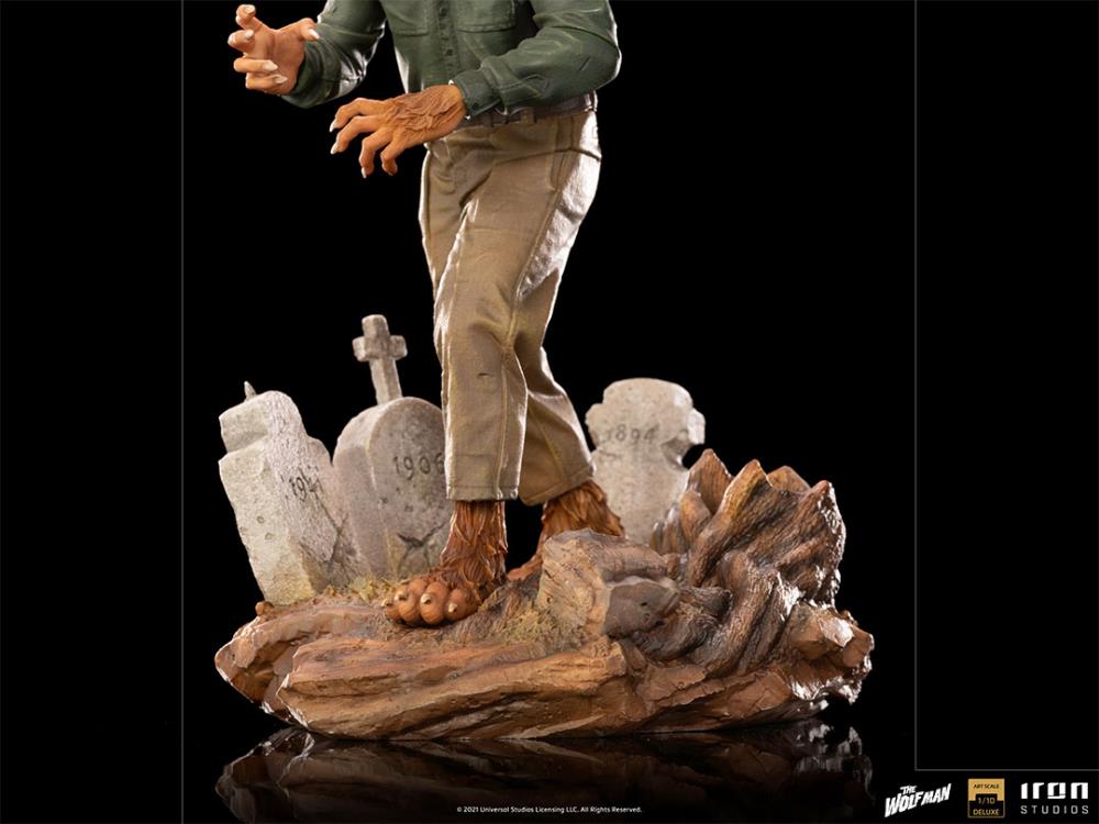 Pedido Estatua The Wolf Man DELUXE - Universal Monsters - marca Iron Studios escala de arte 1/10