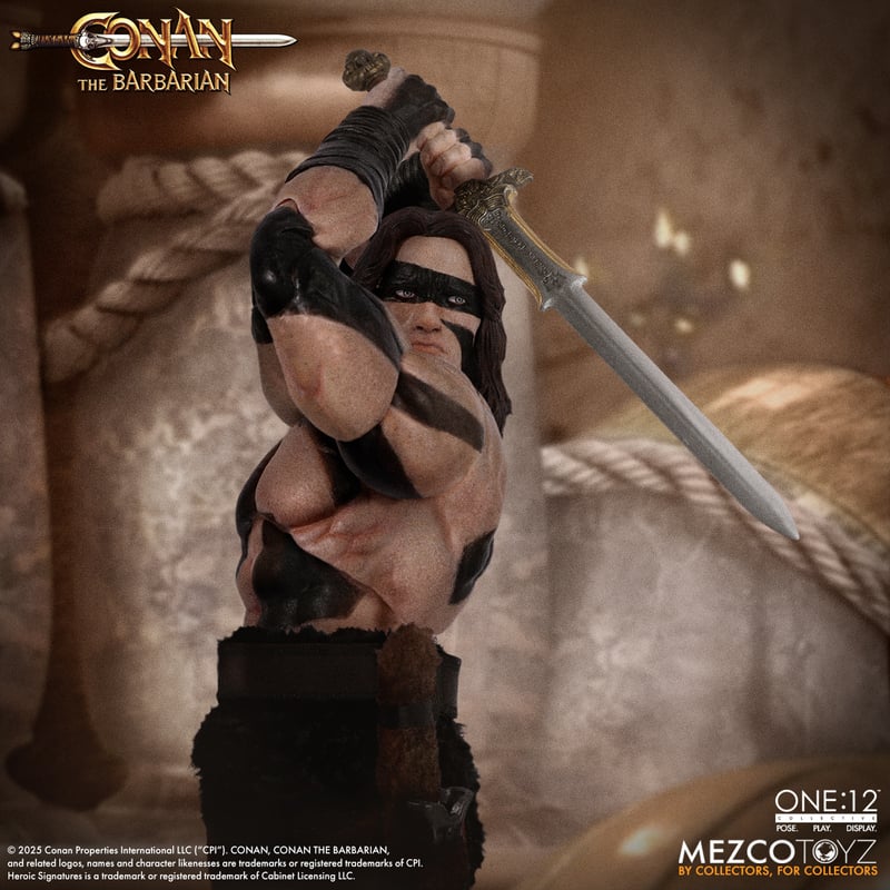 Preventa Figura Conan (War Paint Edition) - Conan the Barbarian (1982) One:12 Collective marca Mezco Toyz escala 1/12