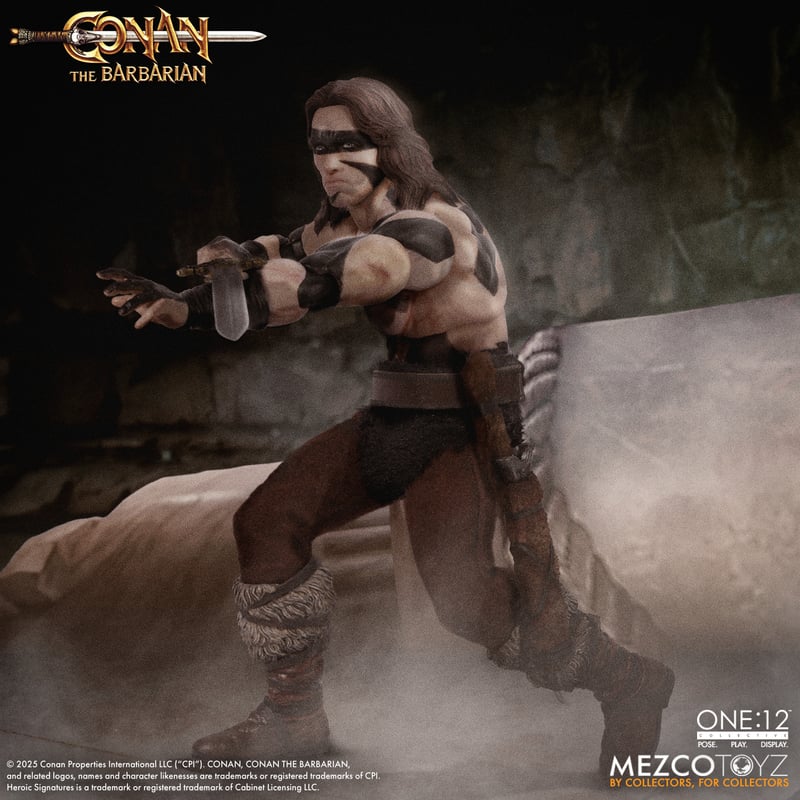 Preventa Figura Conan (War Paint Edition) - Conan the Barbarian (1982) One:12 Collective marca Mezco Toyz escala 1/12