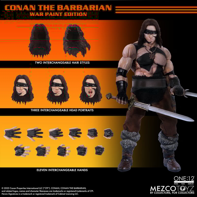 Preventa Figura Conan (War Paint Edition) - Conan the Barbarian (1982) One:12 Collective marca Mezco Toyz escala 1/12