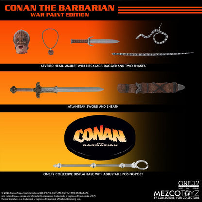 Preventa Figura Conan (War Paint Edition) - Conan the Barbarian (1982) One:12 Collective marca Mezco Toyz escala 1/12