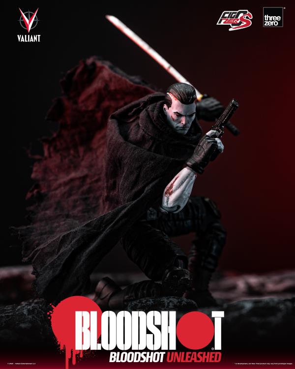 Pedido Figura Bloodshot Unleashed - Valiant Comics - FigZero S marca Threezero 3Z0422 escala pequeña 1/12