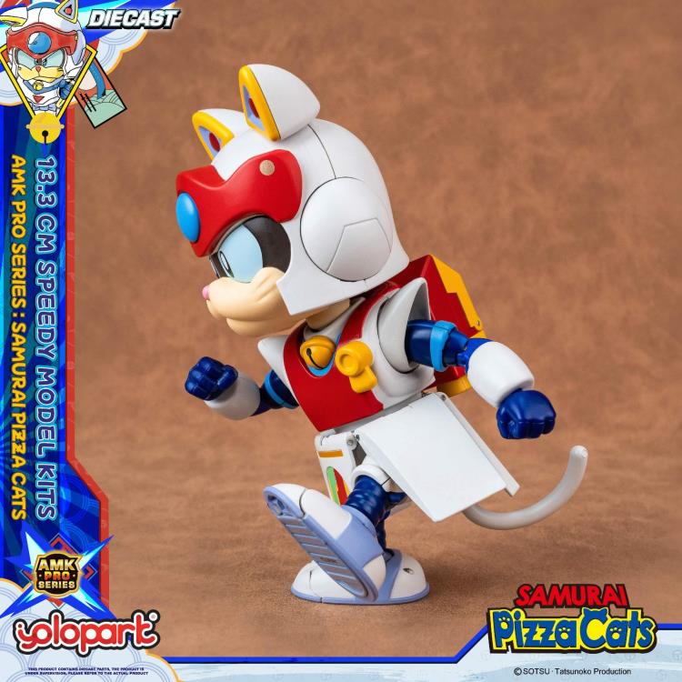 Preventa Figura Speedy (set doble) (Diecast)- Samurai Pizza Cats - AMK PRO Series - Model Kit marca Yolopark