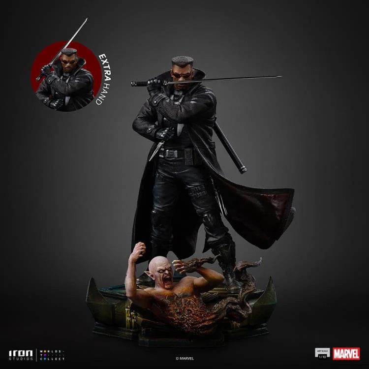 Preventa Estatua Marvel Comics Blade marca Iron Studios escala de arte 1/10