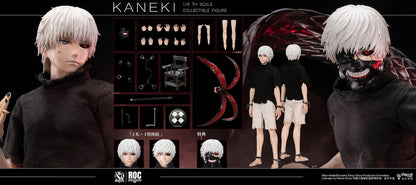 Preventa Figura KANEKI (Awakening Version) - Tokyo Ghoul marca Rocket Toys ROC-024 escala 1/6