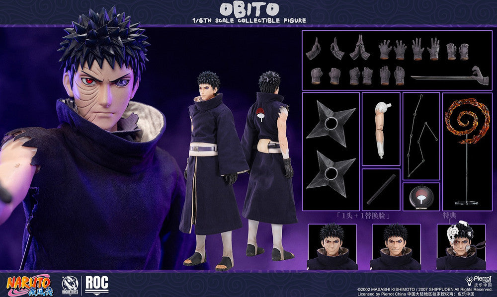 Preventa Figura Obito Uchiha - Naruto Shippuden marca Rocket Toys ROC-022 escala 1/6