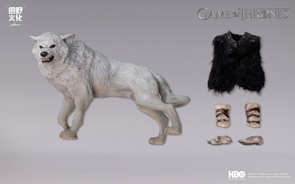 Preventa Set de accesorios y Ghost para Jon Snow - Game of Thrones marca YUANYE x KLGK YU-KLG-01C escala 1/12