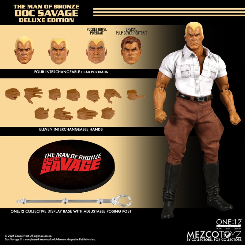 Preventa Figura Doc Savage (Deluxe Edition) - Doc Savage: The Man of Bronze - One:12 Collective marca Mezco Toyz escala 1/12