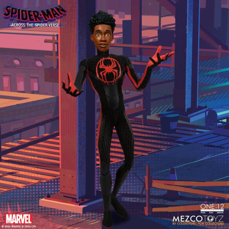 Preventa Figura Miles Morales - Spider-Man: Across the Spider-Verse - One:12 Collective marca Mezco Toyz 76631 escala pequeña 1/12