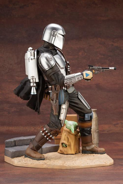 Pedido Estatua Mandalorian & Baby Yoda - Star Wars: The Mandalorian - ArtFX marca Kotobukiya escala 1/7