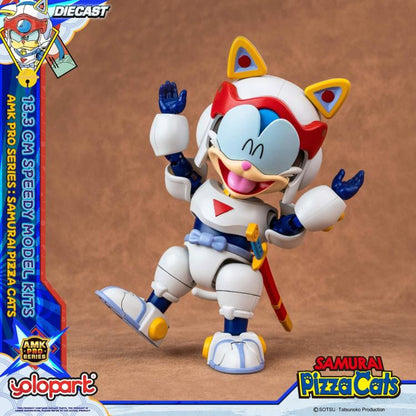 Preventa Figura Speedy (set doble) (Diecast)- Samurai Pizza Cats - AMK PRO Series - Model Kit marca Yolopark