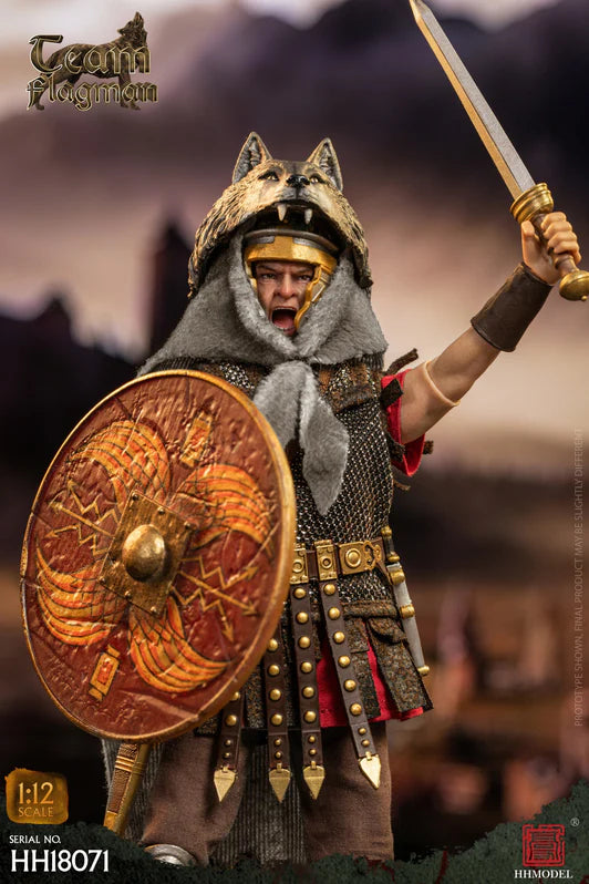 Preventa Figura Roman Team Flagman Bearer - Imperial Legion marca HHModel HH18071 escala pequeña 1/12