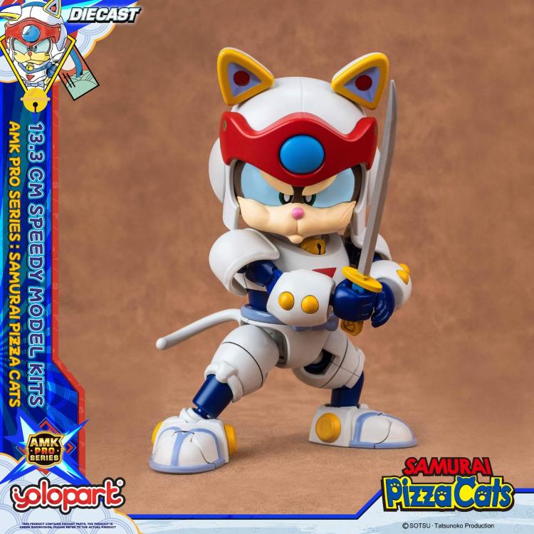 Preventa Figura Speedy (set doble) (Diecast)- Samurai Pizza Cats - AMK PRO Series - Model Kit marca Yolopark