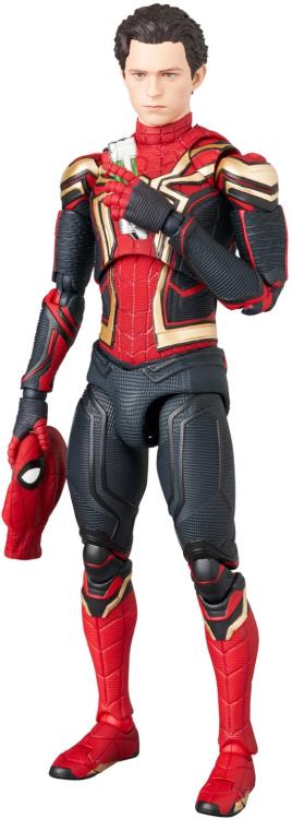 Preventa Figura Spider-Man (Integrated Suit) - Spider-Man: No Way Home - MAFEX marca Medicom Toy No.245 escala pequeña 1/12