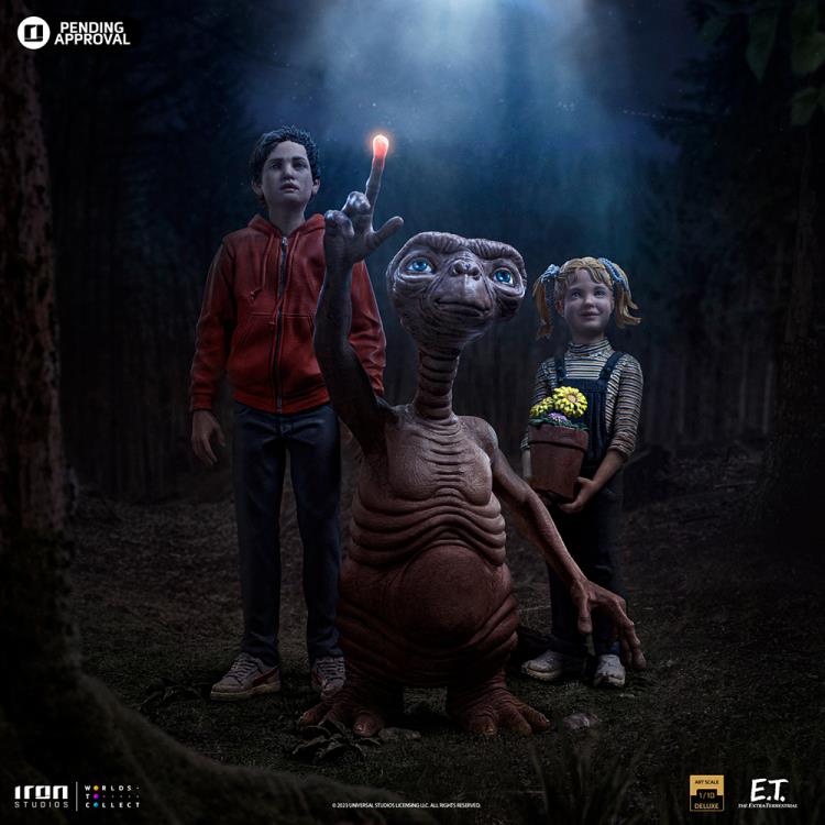 Preventa Estatua E.T., Elliot, y Gertie DELUXE - E.T. the Extra-Terrestrial - Limited Edition marca Iron Studios escala de arte 1/10