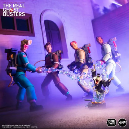 Preventa Figura Ray Stantz - The Real Ghostbusters marca Mondo escala pequeña 1/12
