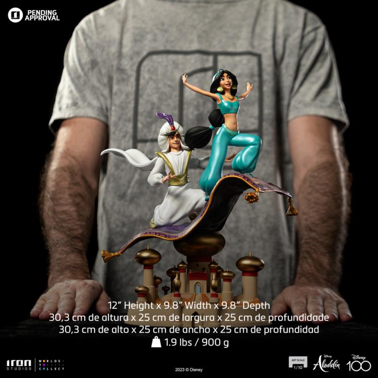 Preventa Estatua Aladdin y Jasmine - Disney Classics (Disney 100th Anniversary) - Limited Edition marca Iron Studios escala de arte 1/10
