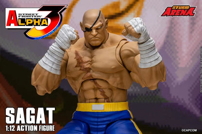 Preventa Figura SAGAT (Storm Arena) - Street Fighter Alpha 3 marca Storm Collectibles SFSA03 escala pequeña 1/12