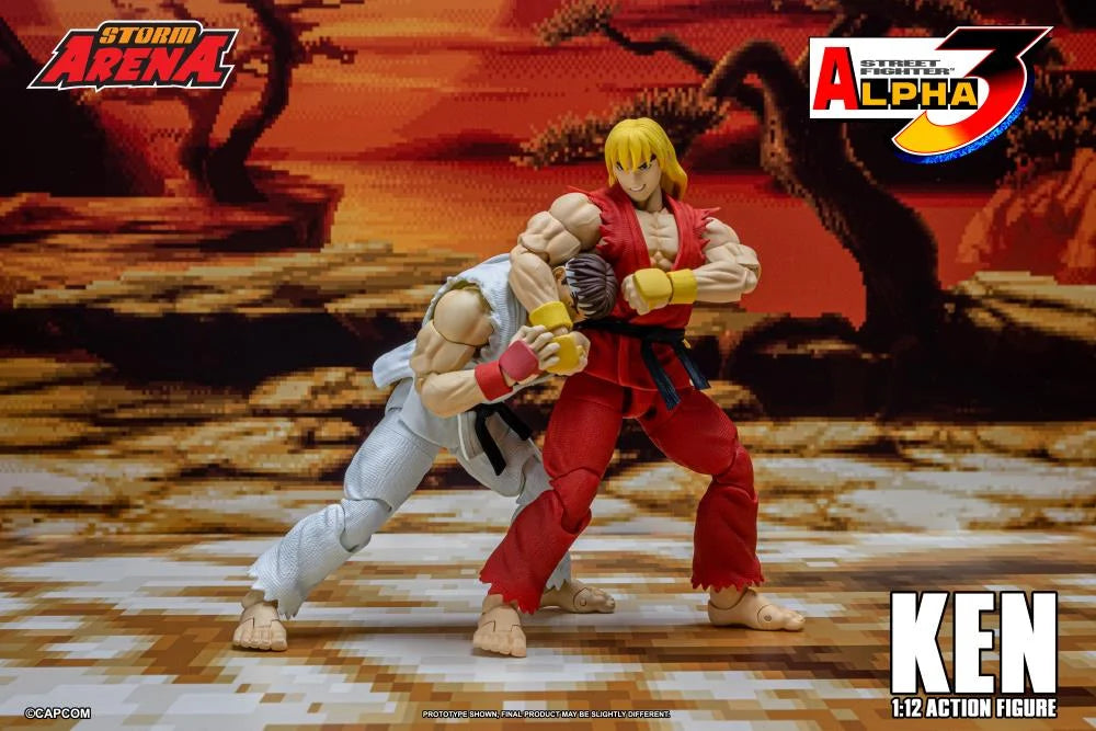 Preventa Figura KEN (Storm Arena) - Street Fighter Alpha 3 marca Storm Collectibles SFSA01 escala pequeña 1/12