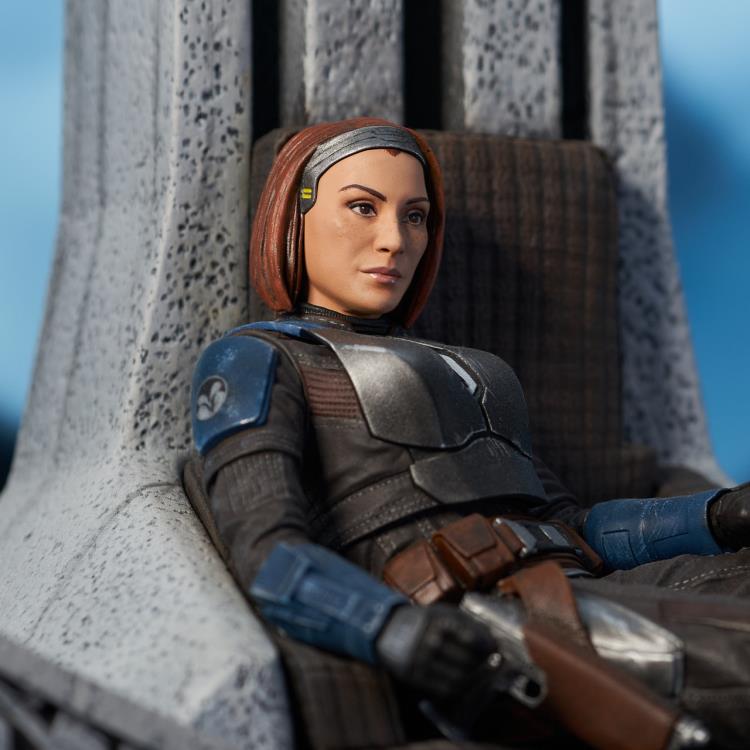 Preventa Estatua Bo-Katan on Throne (Edición limitada) (Resina) - The Mandalorian - Premier Collection marca Diamond Select Toys escala 1/7