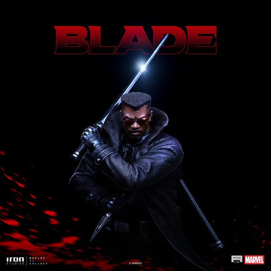 Preventa Estatua Marvel Comics Blade marca Iron Studios escala de arte 1/10