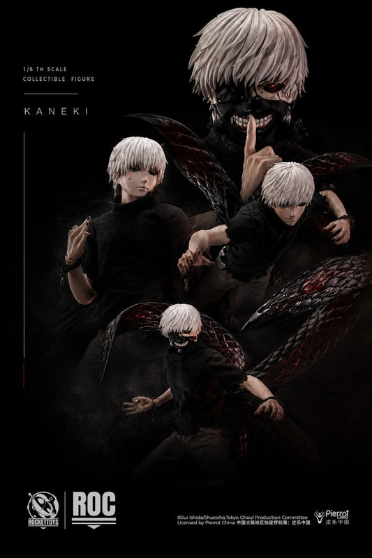 Preventa Figura KANEKI (Awakening Version) - Tokyo Ghoul marca Rocket Toys ROC-024 escala 1/6
