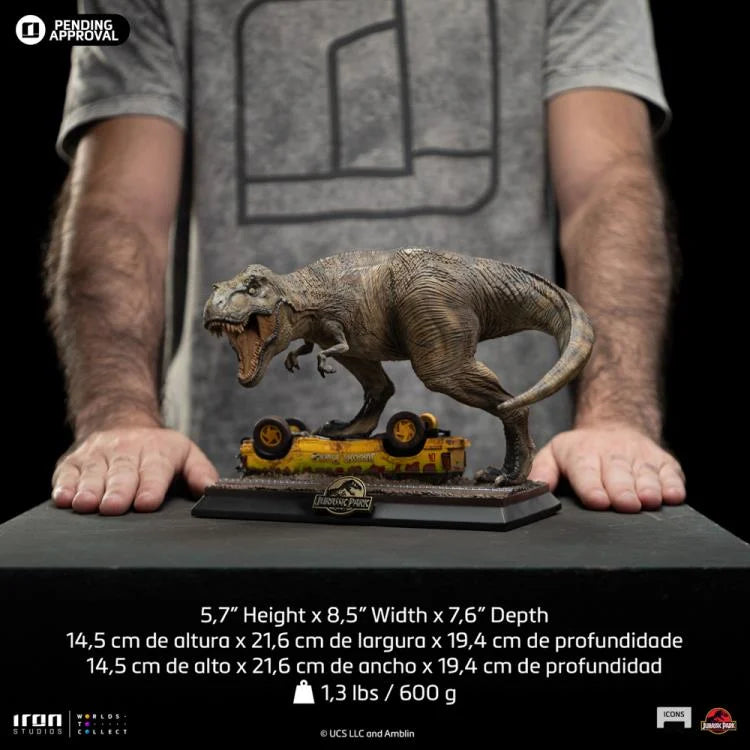 Preventa Estatua T-Rex Attack (Limited Edition) - Jurassic Park Icons marca Iron Studios escala de arte 1/10