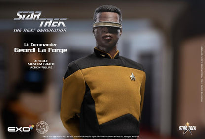 Preventa Figura Lt. Commander Geordi La Forge (Standard version) - Star Trek: The Next Generation marca EXO-6 EXO-01-018S escala 1/6