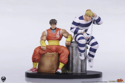 Preventa Set Estatuas Cody & Guy - Street Jam - Street Fighter marca PCS Collectibles escala 1/10