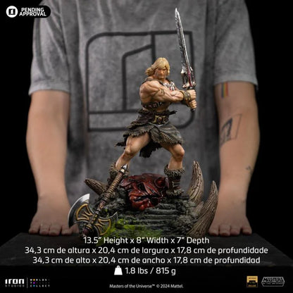 Preventa Estatua He-Man Unleashed - Masters of the Universe - Limited Edition marca Iron Studios escala de arte 1/10
