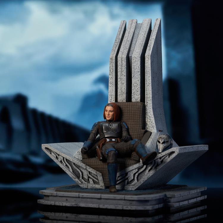 Preventa Estatua Bo-Katan on Throne (Edición limitada) (Resina) - The Mandalorian - Premier Collection marca Diamond Select Toys escala 1/7