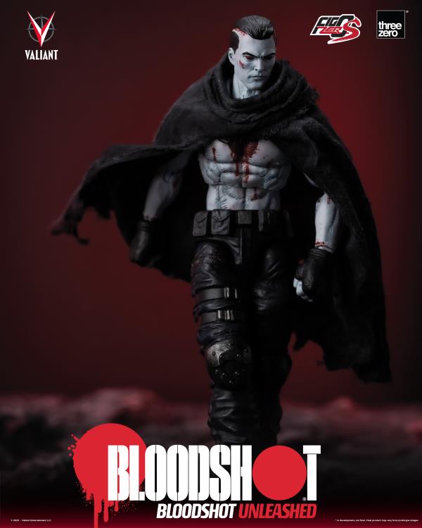 Pedido Figura Bloodshot Unleashed - Valiant Comics - FigZero S marca Threezero 3Z0422 escala pequeña 1/12