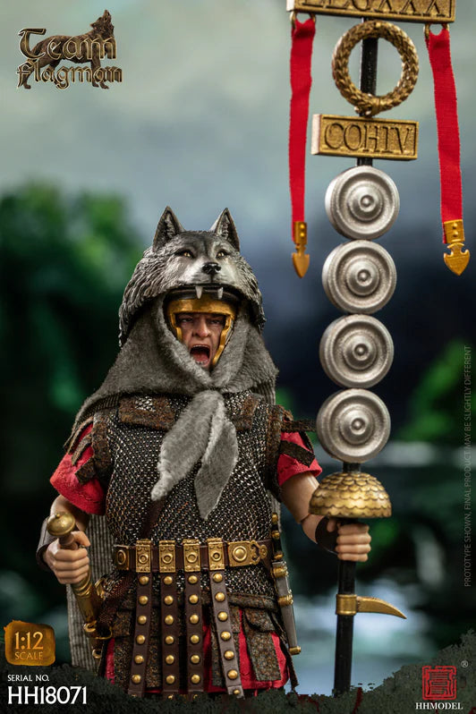 Pedido Figura Roman Team Flagman Bearer - Imperial Legion marca HHModel HH18071 escala pequeña 1/12