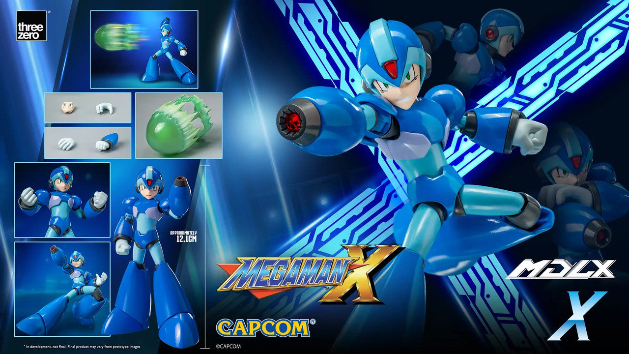 Preventa Figura MDLX Mega Man X / Rockman X marca Threezero 3Z0573 escala pequeña 1/12