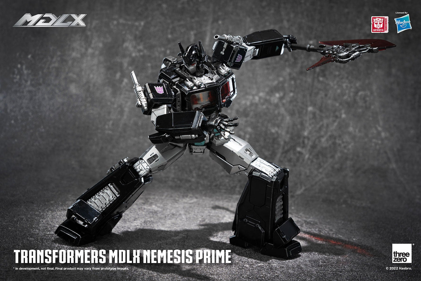 Pedido Figura MDLX Nemesis Prime - Transformers marca Threezero 3Z0474 escala pequeña 1/12 (17.8 cm)