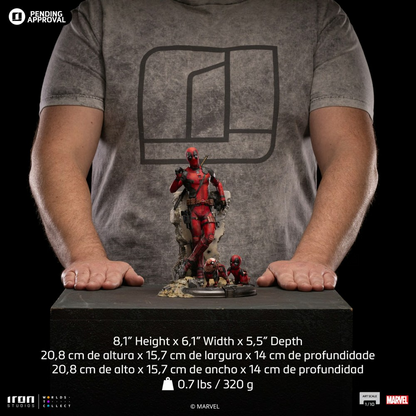 Preventa Estatua Deadpool (Babypool & Dogpool) - Deadpool & Wolverine - Limited Edition marca Iron Studios escala de arte 1/10