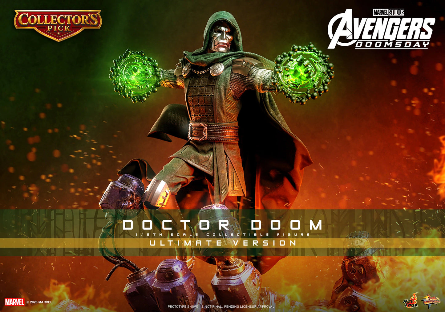 Preventa Figura DOCTOR DOOM (Ultimate Version) - Avengers: Doomsday marca Hot Toys MMS907 escala 1/6