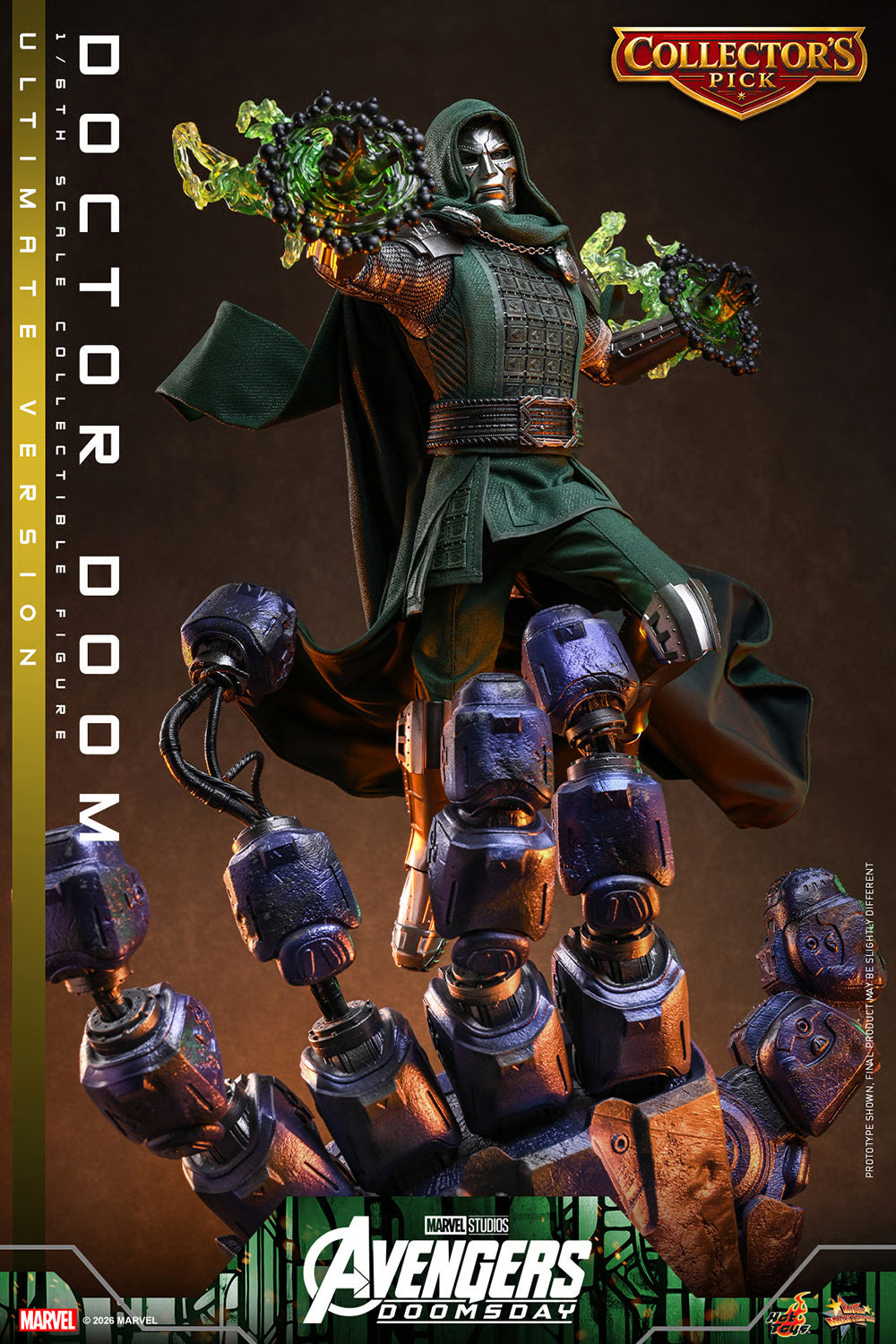 Preventa Figura DOCTOR DOOM (Ultimate Version) - Avengers: Doomsday marca Hot Toys MMS907 escala 1/6