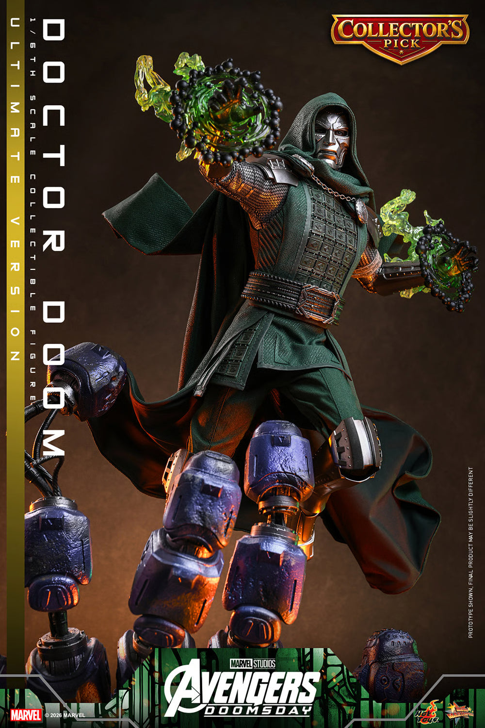 Preventa Figura DOCTOR DOOM (Ultimate Version) - Avengers: Doomsday marca Hot Toys MMS907 escala 1/6