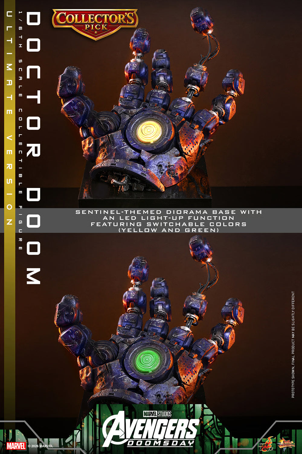 Preventa Figura DOCTOR DOOM (Ultimate Version) - Avengers: Doomsday marca Hot Toys MMS907 escala 1/6