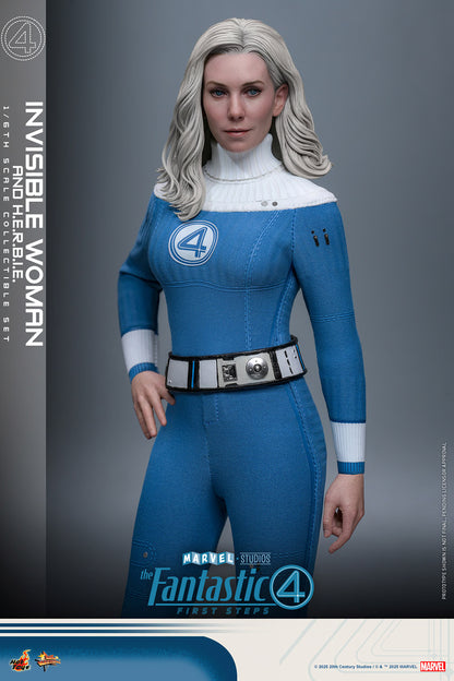 Preventa Figura Invisible Woman / Mujer Invisible & H.E.R.B.I.E. - The Fantastic Four: First Steps marca Hot Toys MMS824 escala 1/6