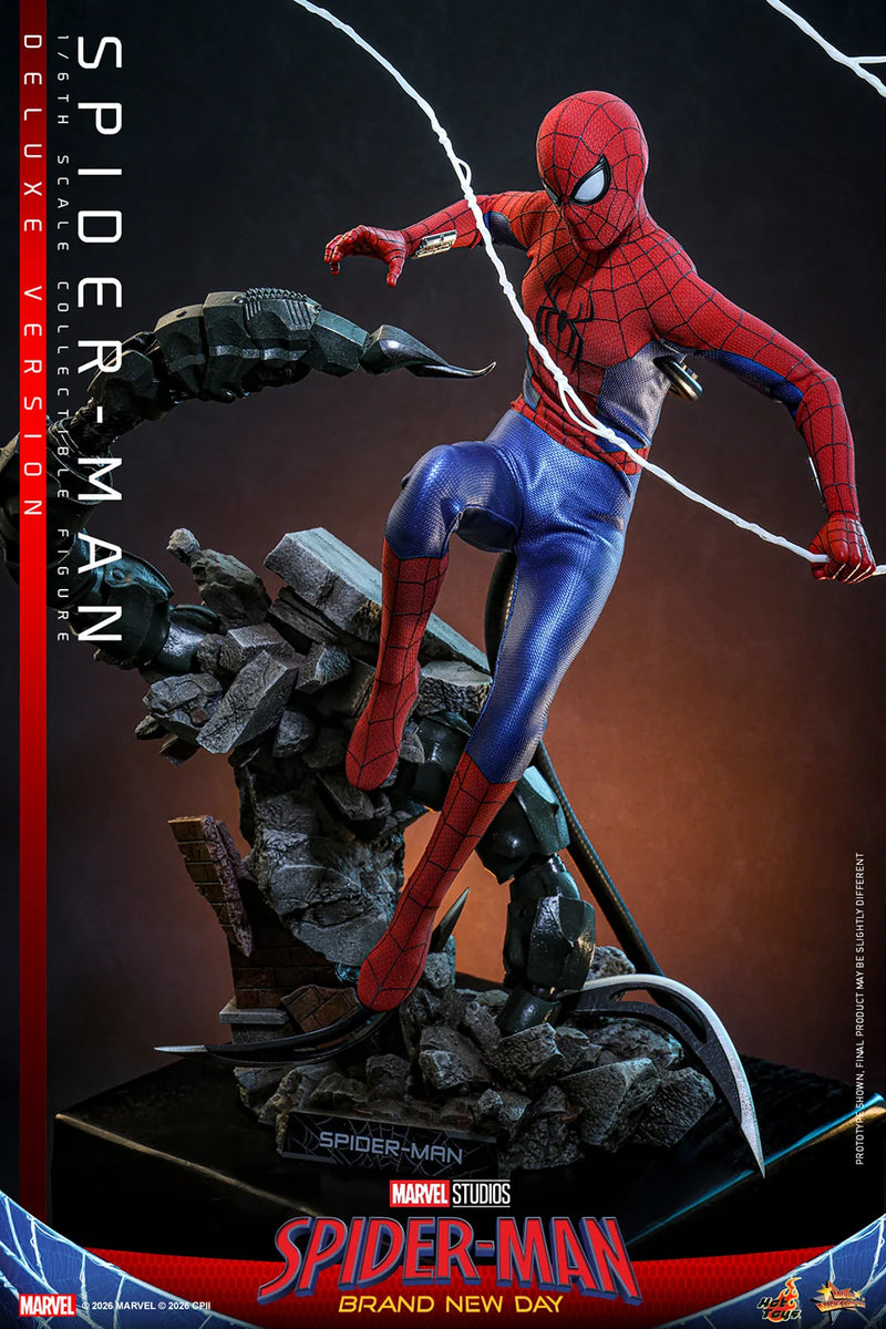Preventa Figura Spider-Man (Deluxe Version) - Spider-Man: Brand New Day marca Hot Toys MMS893 escala 1/6