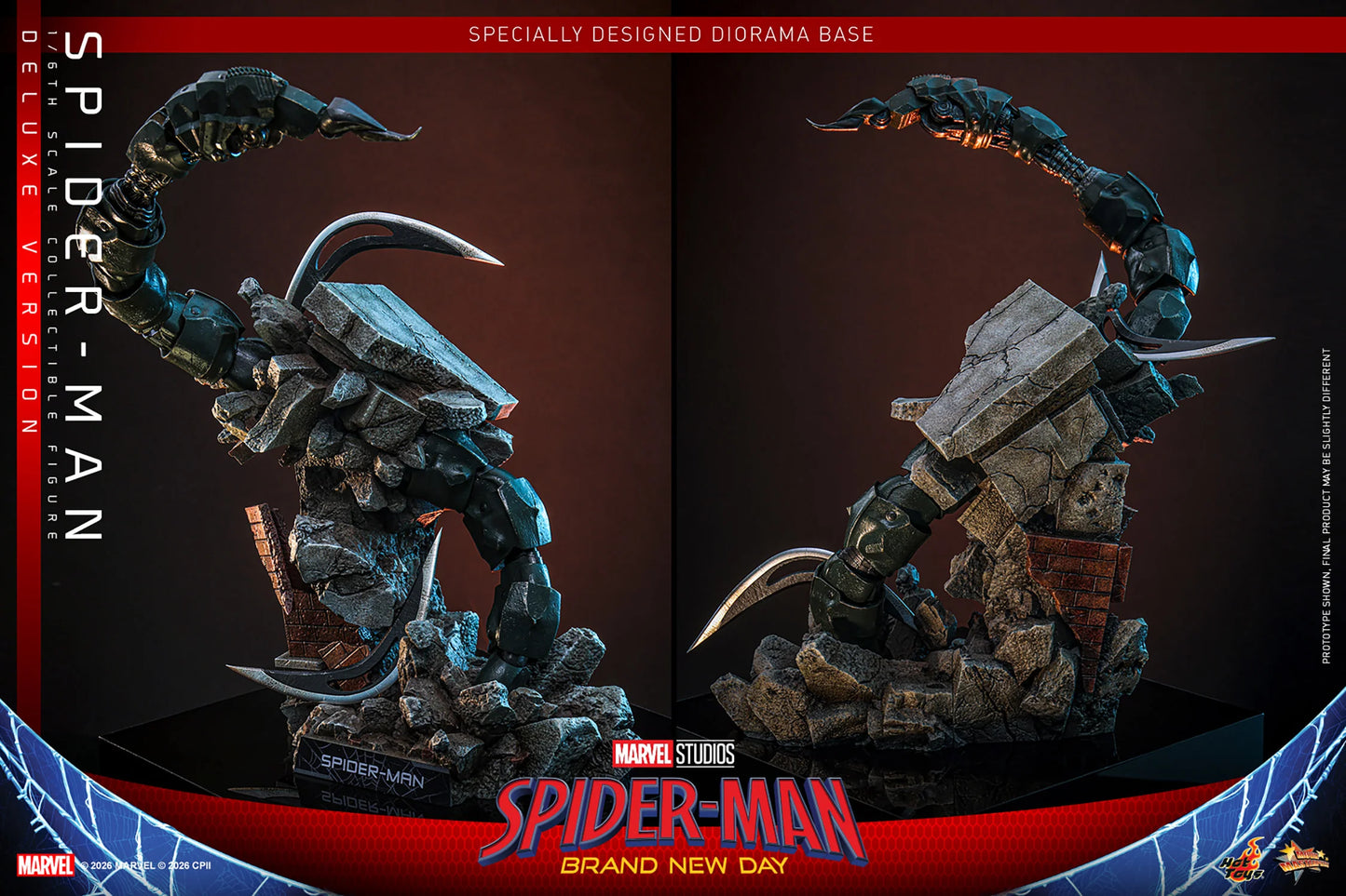 Preventa Figura Spider-Man (Deluxe Version) - Spider-Man: Brand New Day marca Hot Toys MMS893 escala 1/6