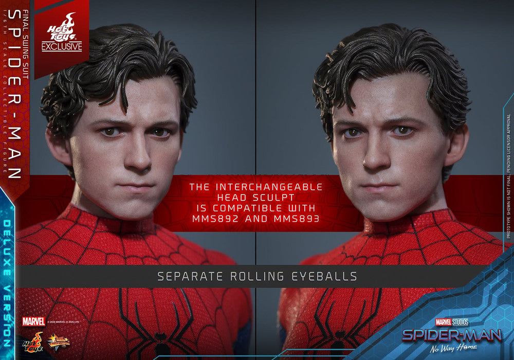 Preventa Figura Spider-Man (Final Swing Suit) Deluxe Version - EXCLUSIVE - Spider-Man: No Way Home marca Hot Toys MMS992 escala 1/6
