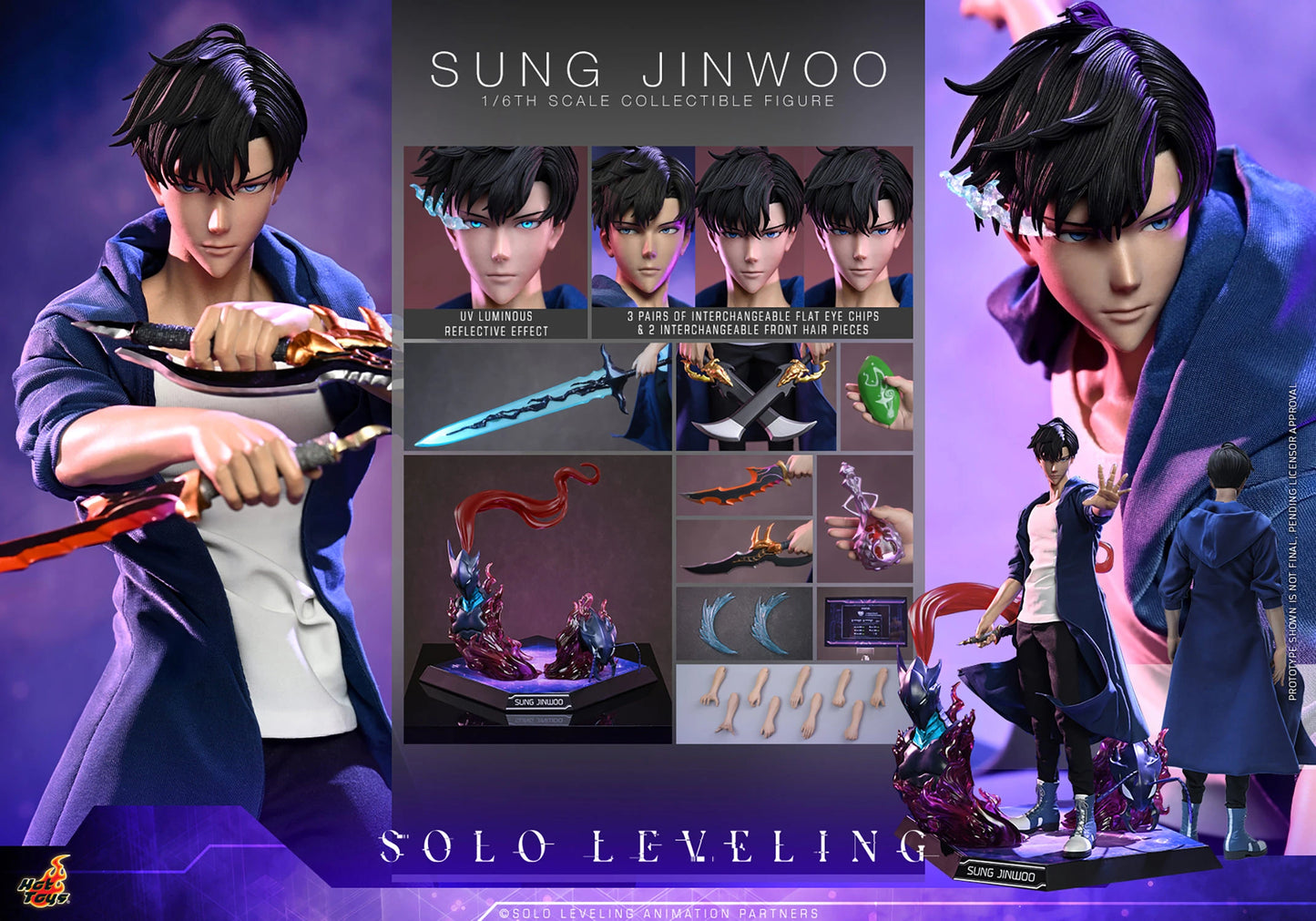 Preventa Figura Sung Jinwoo - Solo Leveling marca Hot Toys TMS193 escala 1/6