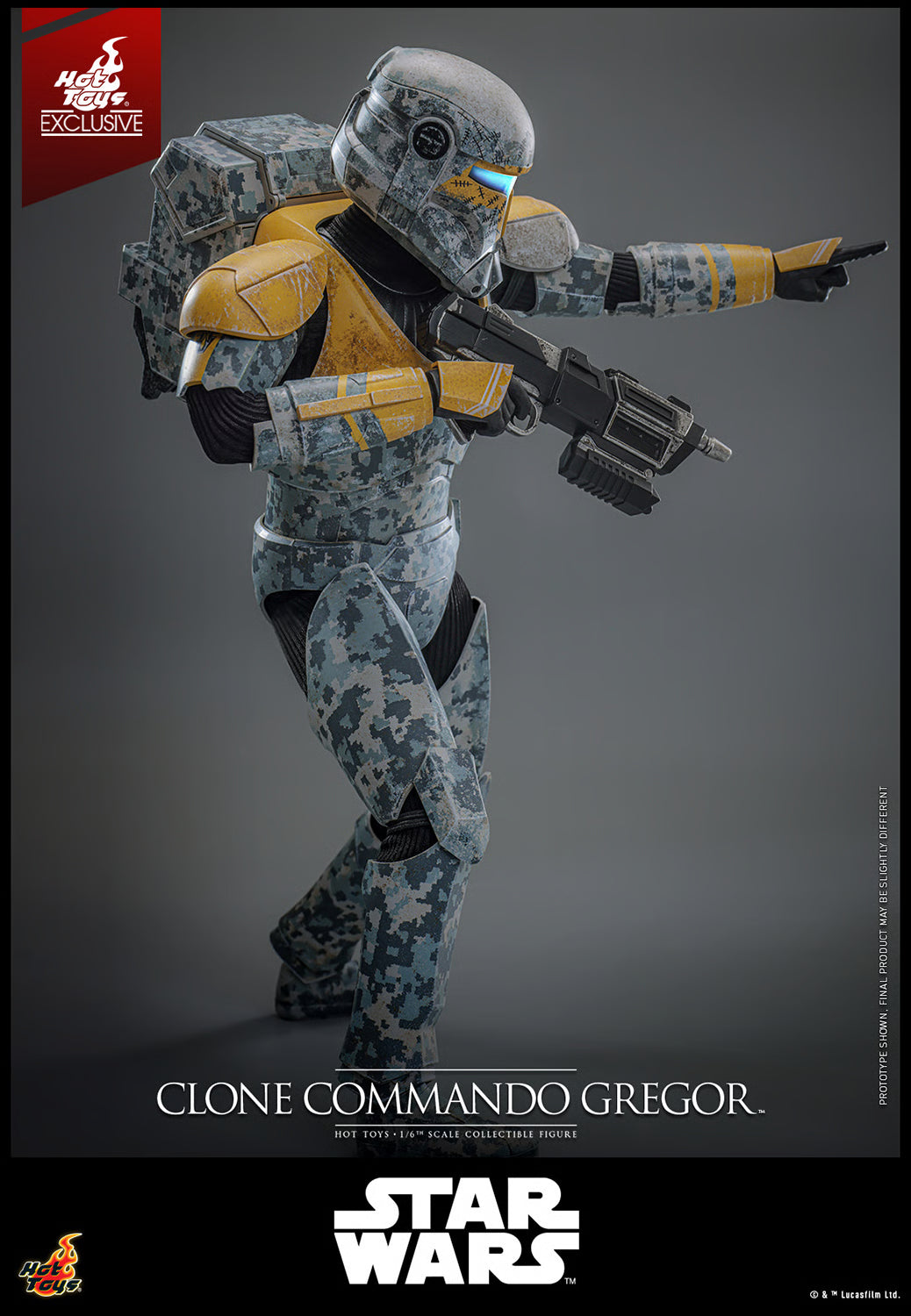 Pedido Figura Clone Commando Gregor (EXCLUSIVE) - Star Wars: The Clone Wars marca Hot Toys TMS155 escala 1/6 (SOLO 1 DISPONIBLE)