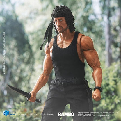 Preventa Figura John Rambo - Rambo: First Blood Part II Exquisite Super Series marca HIYA ESR0099 escala pequeña 1/12