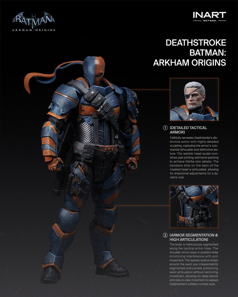 Preventa Figura DEATHSTROKE - Batman Arkham Origins marca INART G0012 escala 1/12